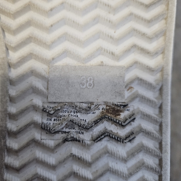 Free People B&W Pony Hair & Leather Slip on Shoes 38 Flaw - Picture 8 of 9